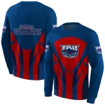 florida atlantic owls concentric lines blue black hoodie best selling