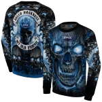 florida atlantic owls demonic skull blue black hoodie best selling