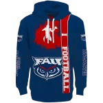 florida atlantic owls football heartbeat blue hoodie best selling