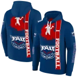 florida atlantic owls football heartbeat blue hoodie best selling