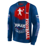 florida atlantic owls football heartbeat blue hoodie best selling
