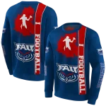 florida atlantic owls football heartbeat blue hoodie best selling