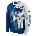 florida atlantic owls graphic punisher blue white hoodie best selling