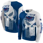 florida atlantic owls graphic punisher blue white hoodie best selling
