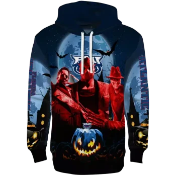 florida atlantic owls halloween vibes blue black hoodie best selling