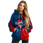 florida atlantic owls heartbeat graphic blue hoodie best selling