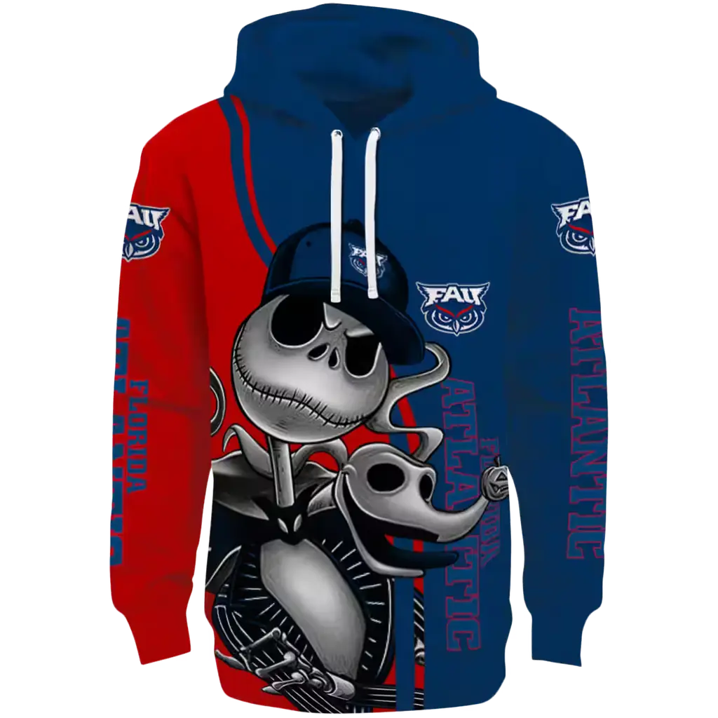 florida atlantic owls jack skellington blue hoodie best selling florida atlantic owls jack skellington blue hoodie best selling