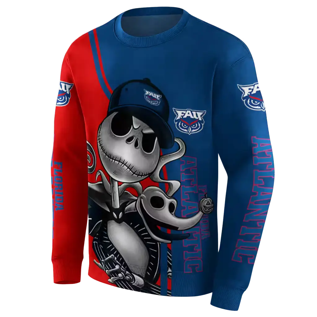 florida atlantic owls jack skellington blue hoodie new arrival florida atlantic owls jack skellington blue hoodie new arrival