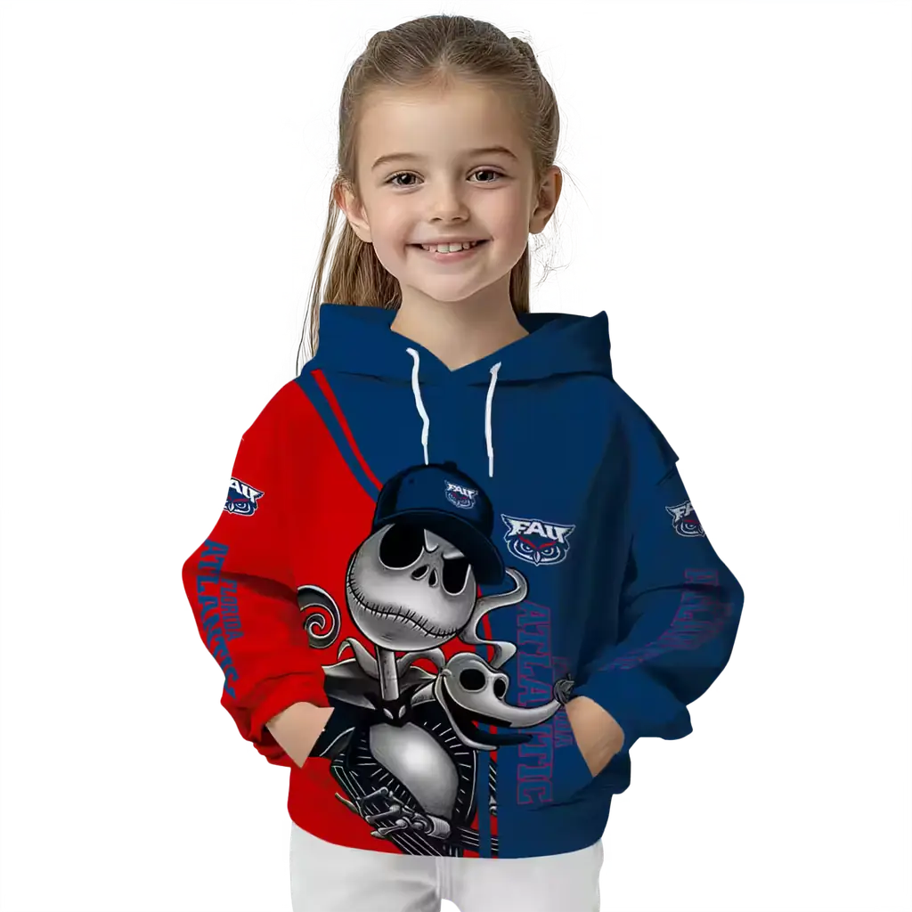 florida atlantic owls jack skellington blue hoodie top rated florida atlantic owls jack skellington blue hoodie top rated