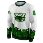 florida atlantic owls lucky motif white green hoodie best selling