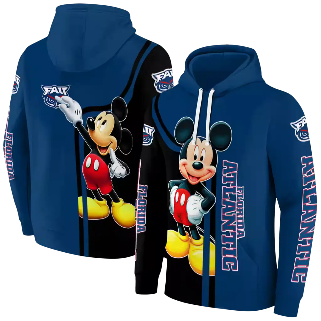 florida atlantic owls mickey mouse blue black hoodie fashion forward florida atlantic owls mickey mouse blue black hoodie fashion forward