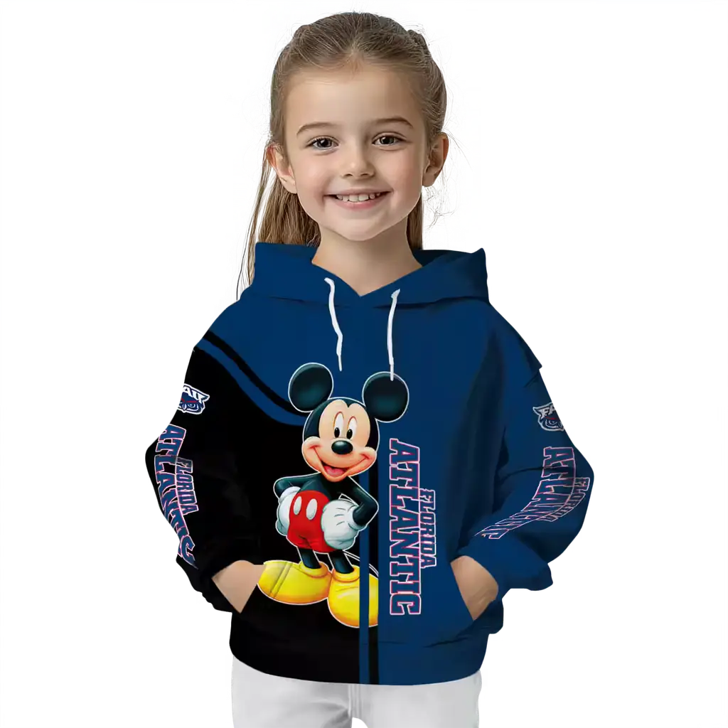 florida atlantic owls mickey mouse blue black hoodie top rated florida atlantic owls mickey mouse blue black hoodie top rated