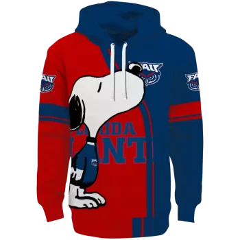 florida atlantic owls playful snoopy blue hoodie best selling
