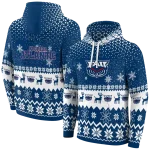 florida atlantic owls reindeer motif blue hoodie best selling