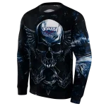 florida atlantic owls skull artwork blue black hoodie best selling