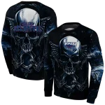 florida atlantic owls skull artwork blue black hoodie best selling