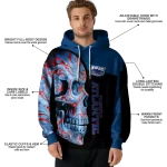 florida atlantic owls skull motif blue black hoodie best selling