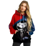 florida atlantic owls skull punisher red black hoodie best selling