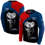 florida atlantic owls skull punisher red black hoodie best selling