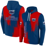 florida atlantic owls splatter effect blue hoodie best selling
