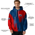 florida atlantic owls splatter effect blue hoodie best selling