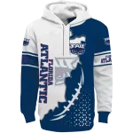 florida atlantic owls triangular pattern blue white hoodie best selling