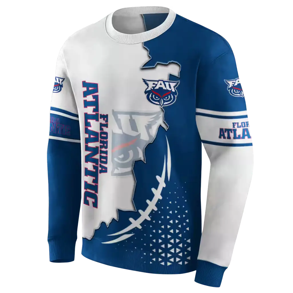 florida atlantic owls triangular pattern blue white hoodie new arrival florida atlantic owls triangular pattern blue white hoodie new arrival