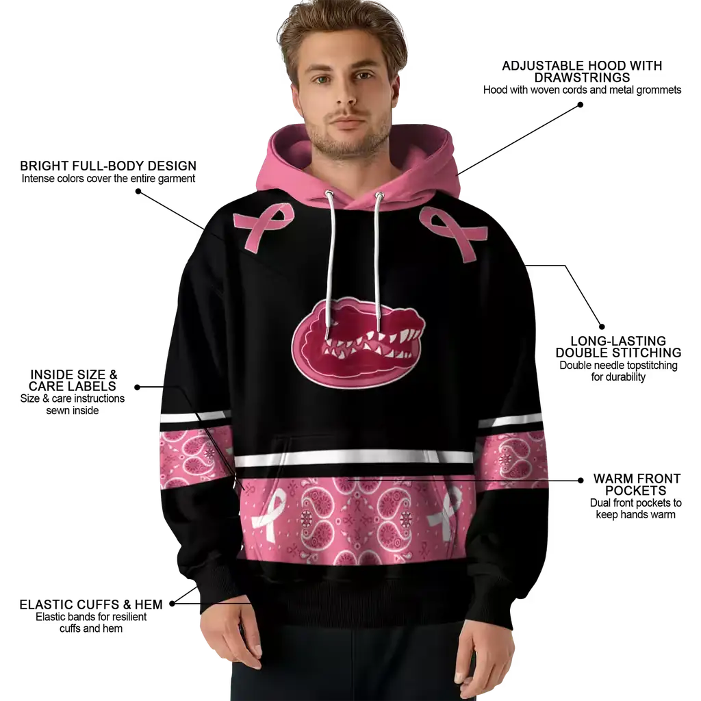 florida gators awareness ribbon black pink hoodie latest model florida gators awareness ribbon black pink hoodie latest model