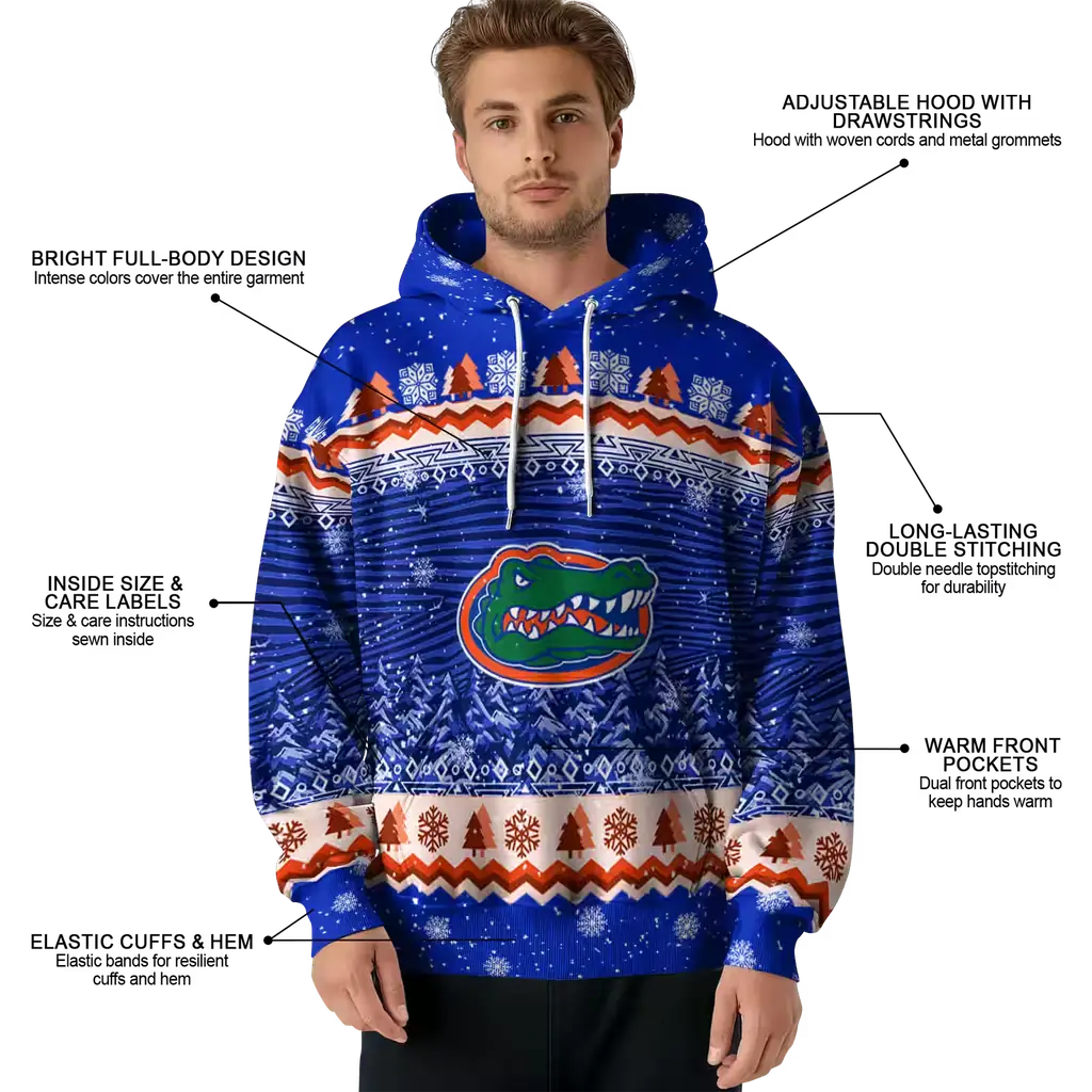 florida gators christmas trees blue hoodie latest model florida gators christmas trees blue hoodie latest model