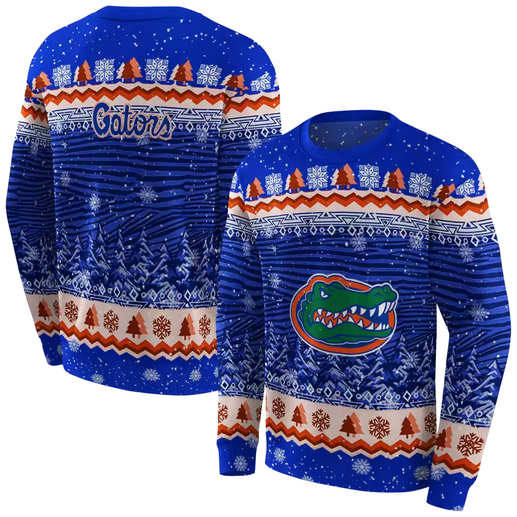 florida gators christmas trees blue hoodie premium grade florida gators christmas trees blue hoodie premium grade