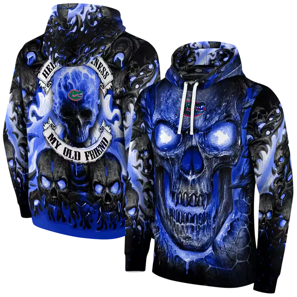florida gators demonic skull blue black hoodie fashion forward florida gators demonic skull blue black hoodie fashion forward