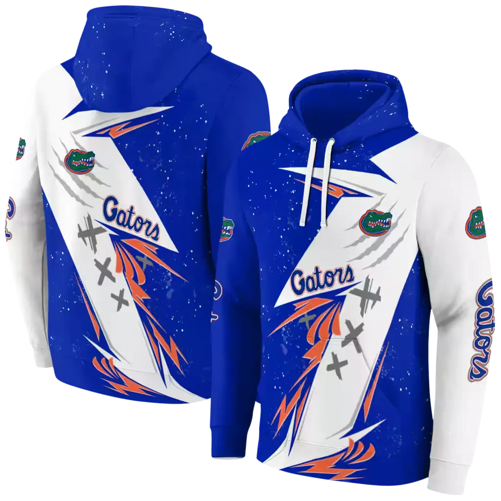 florida gators dynamic slash blue white hoodie fashion forward florida gators dynamic slash blue white hoodie fashion forward