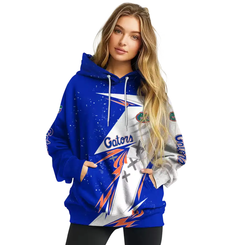 florida gators dynamic slash blue white hoodie high quality florida gators dynamic slash blue white hoodie high quality