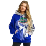 florida gators graphic punisher blue white hoodie best selling