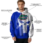 florida gators graphic punisher blue white hoodie best selling