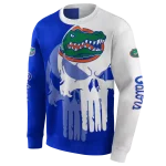 florida gators graphic punisher blue white hoodie best selling