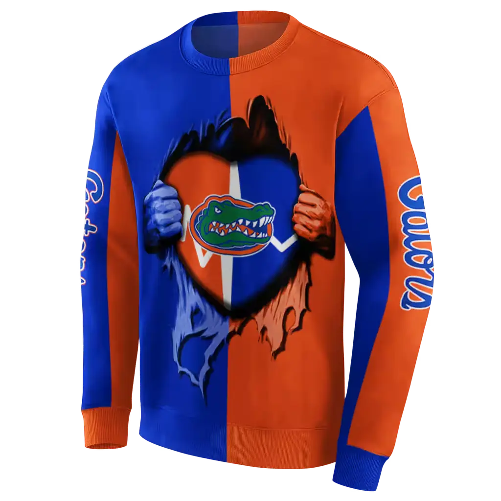 florida gators heartbeat graphic blue hoodie new arrival florida gators heartbeat graphic blue hoodie new arrival