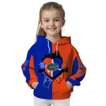 florida gators heartbeat graphic blue hoodie best selling