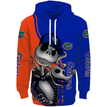 florida gators jack skellington blue hoodie best selling