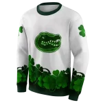 florida gators lucky motif white green hoodie best selling