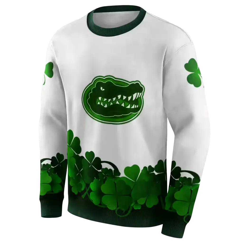florida gators lucky motif white green hoodie new arrival florida gators lucky motif white green hoodie new arrival