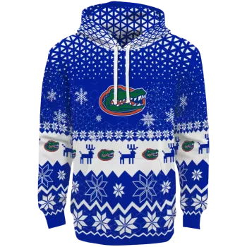 florida gators reindeer motif blue hoodie best selling