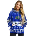 florida gators reindeer motif blue hoodie best selling