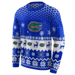 florida gators reindeer motif blue hoodie best selling