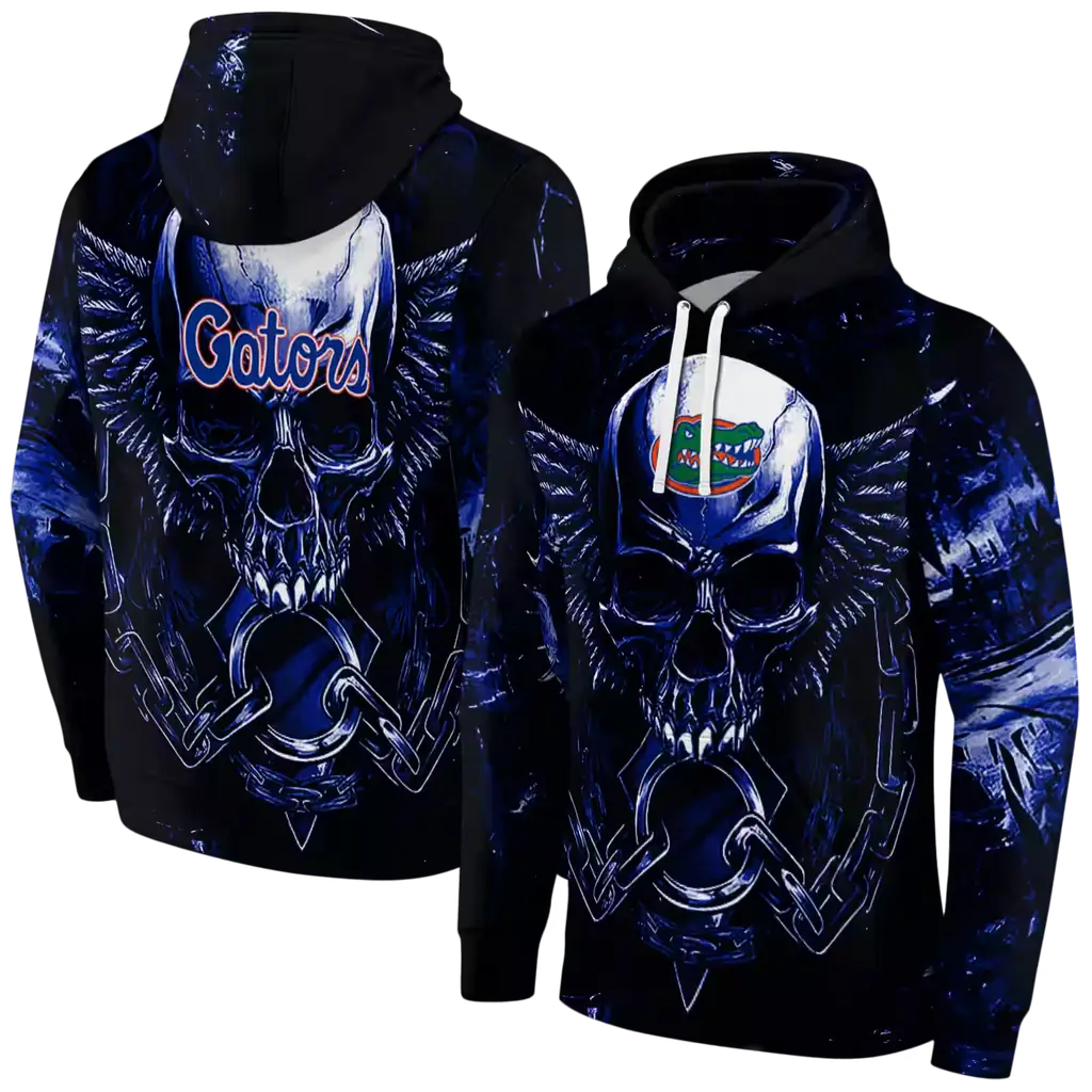 florida gators skull artwork blue black hoodie fashion forward florida gators skull artwork blue black hoodie fashion forward