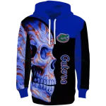 florida gators skull motif blue black hoodie best selling