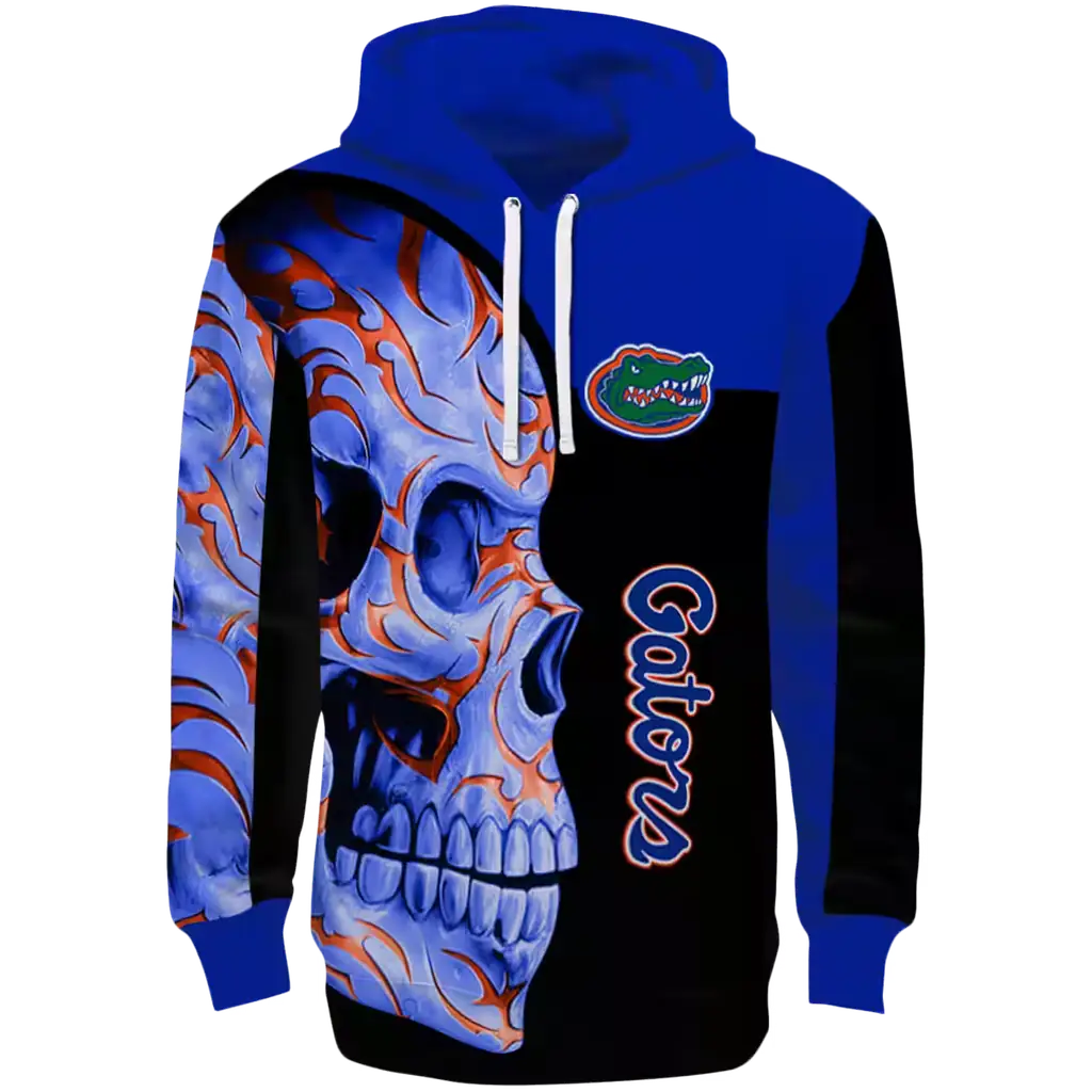 florida gators skull motif blue black hoodie best selling florida gators skull motif blue black hoodie best selling