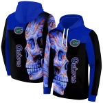florida gators skull motif blue black hoodie best selling