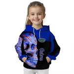 florida gators skull motif blue black hoodie best selling