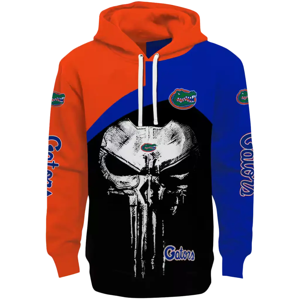 florida gators skull punisher orange black hoodie best selling florida gators skull punisher orange black hoodie best selling